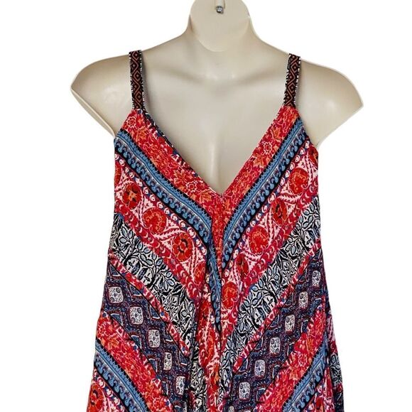 Angie Boho Paisley Print Harem Pant Loose Jumpsuit Sz M NWT - Picture 10 of 16